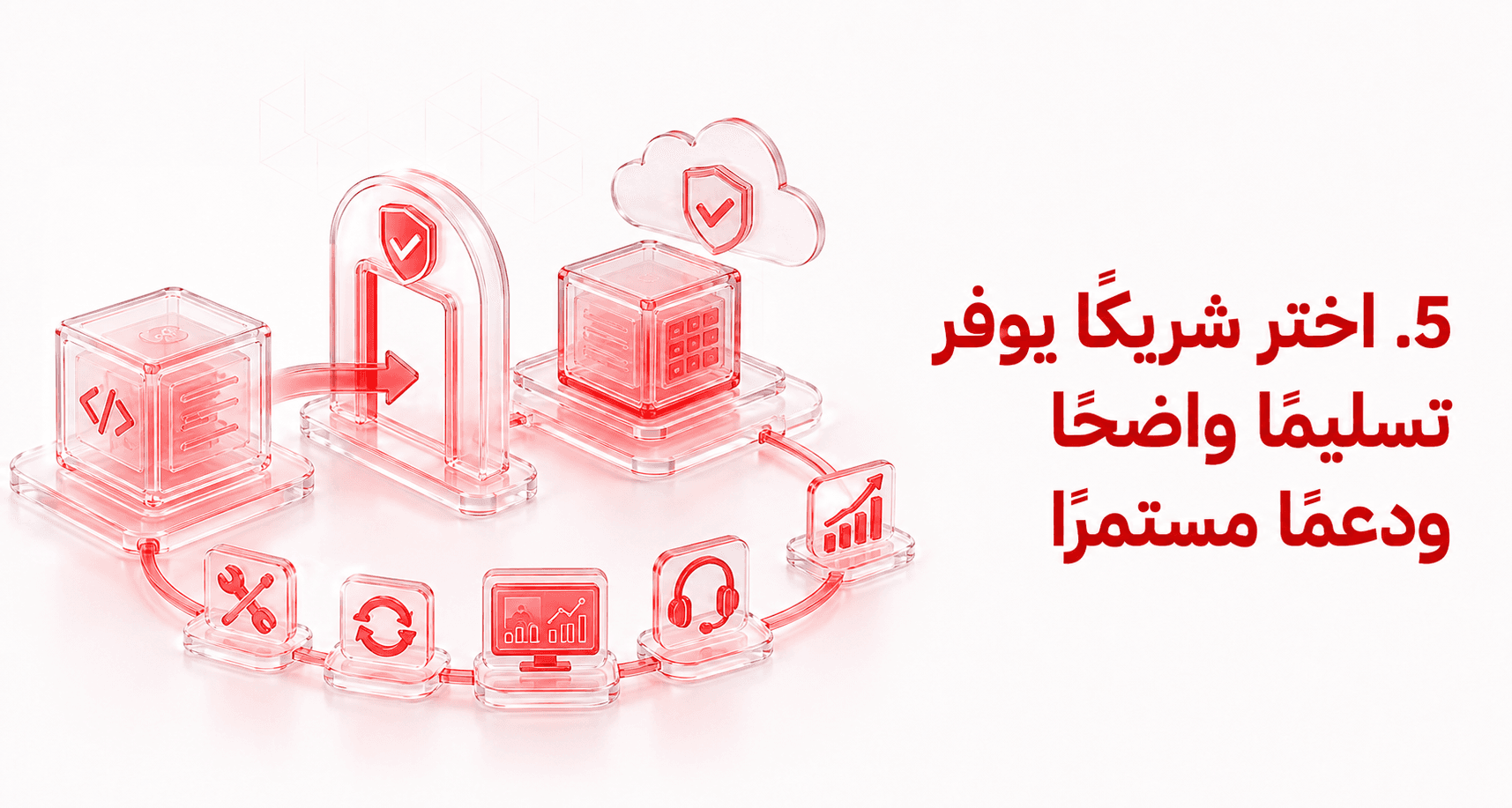 اختر شريكًا يوفر تسليمًا واضحًا ودعمًا مستمرًا