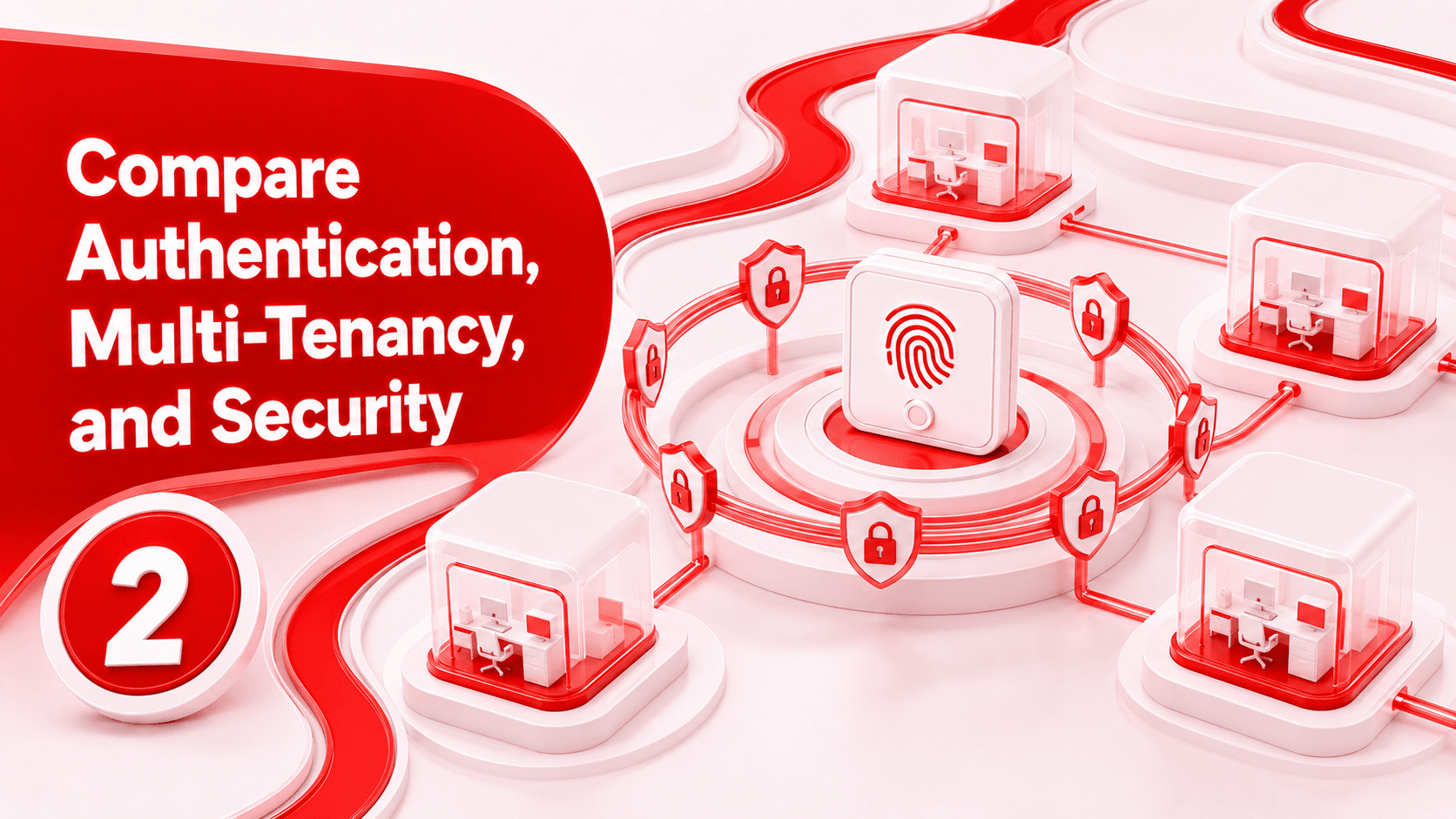 Compare Authentication, Multi-Tenancy, and Security