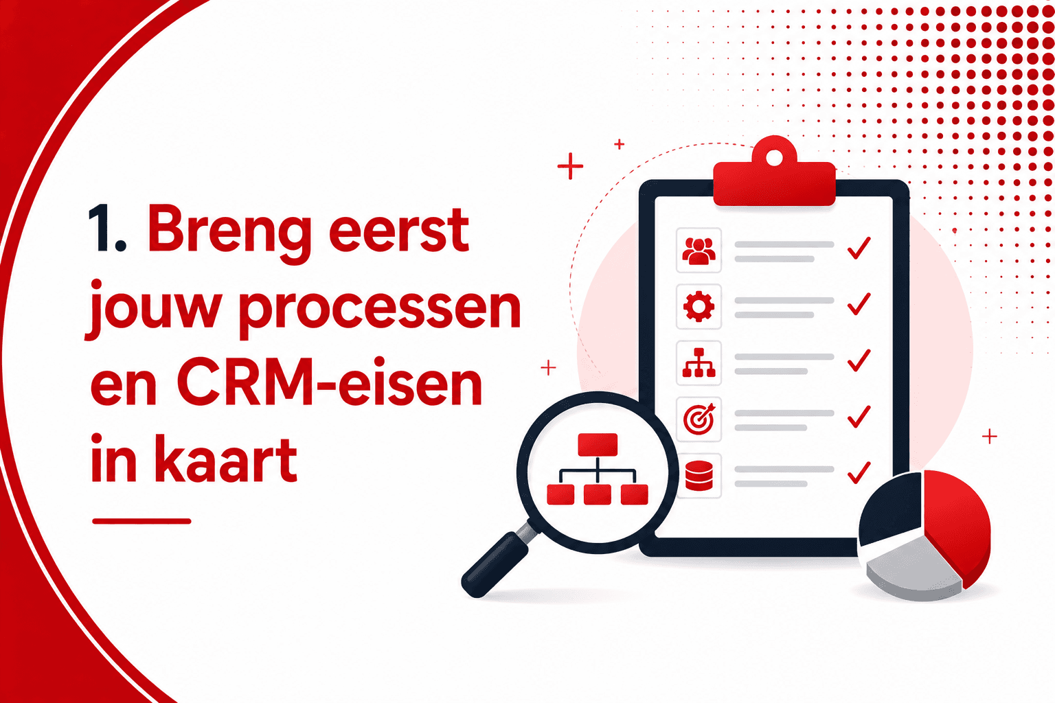 Breng eerst jouw processen en CRM-eisen in kaart